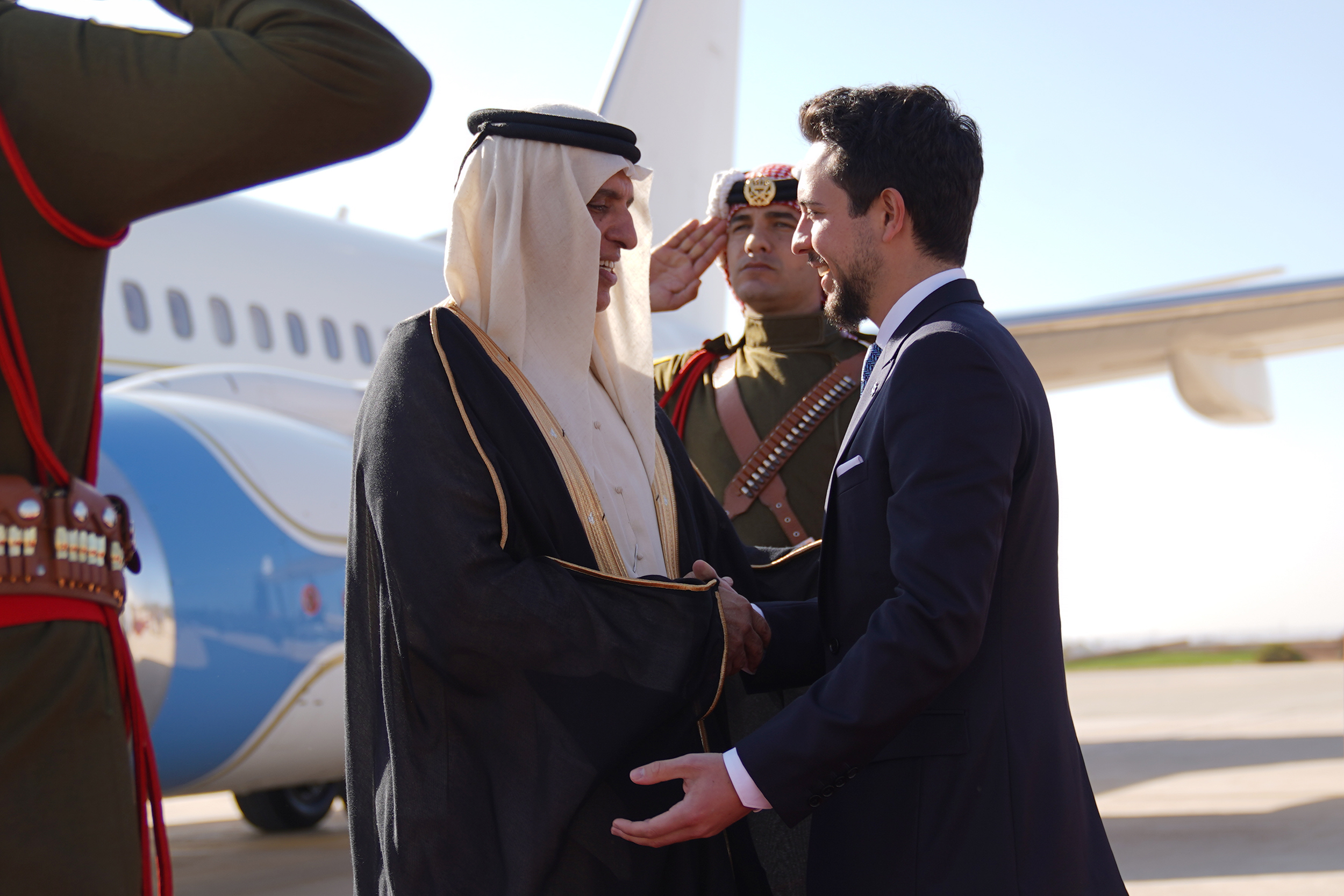 His Royal Highness Crown Prince Al Hussein Receives Sheikh Saud Bin Saqr Al Qasimi Uae Supreme 1114